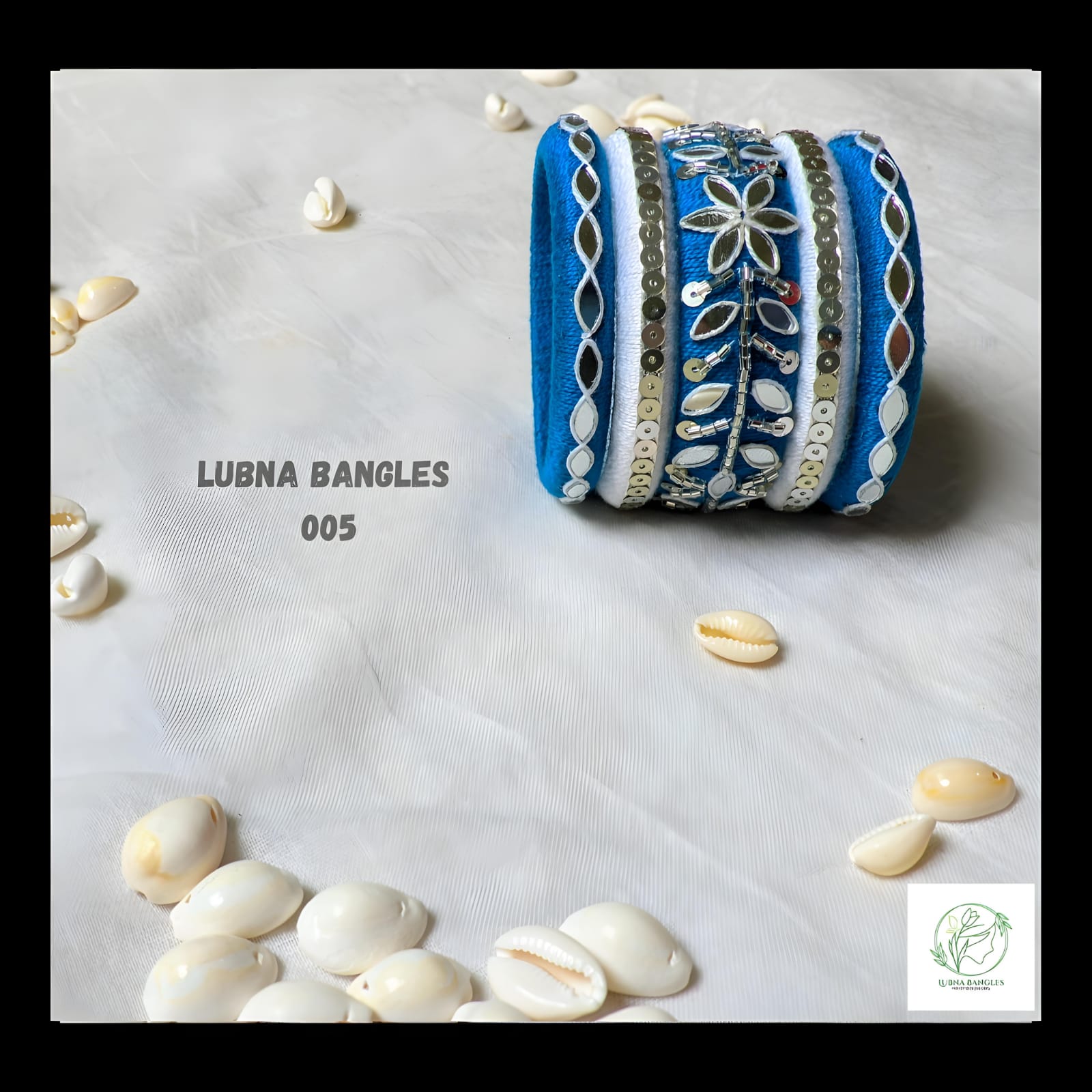 Blue & White Bangles