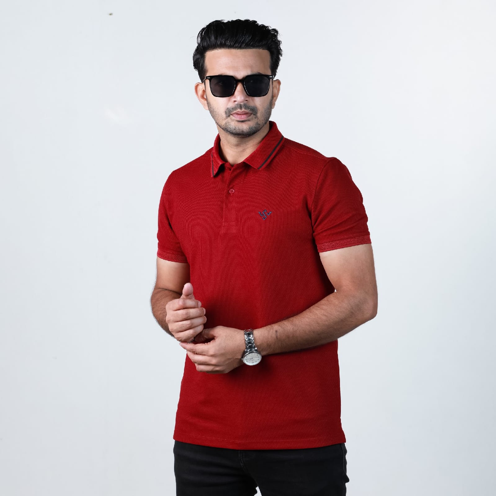 Premium Polo T-Shirt-Maroon