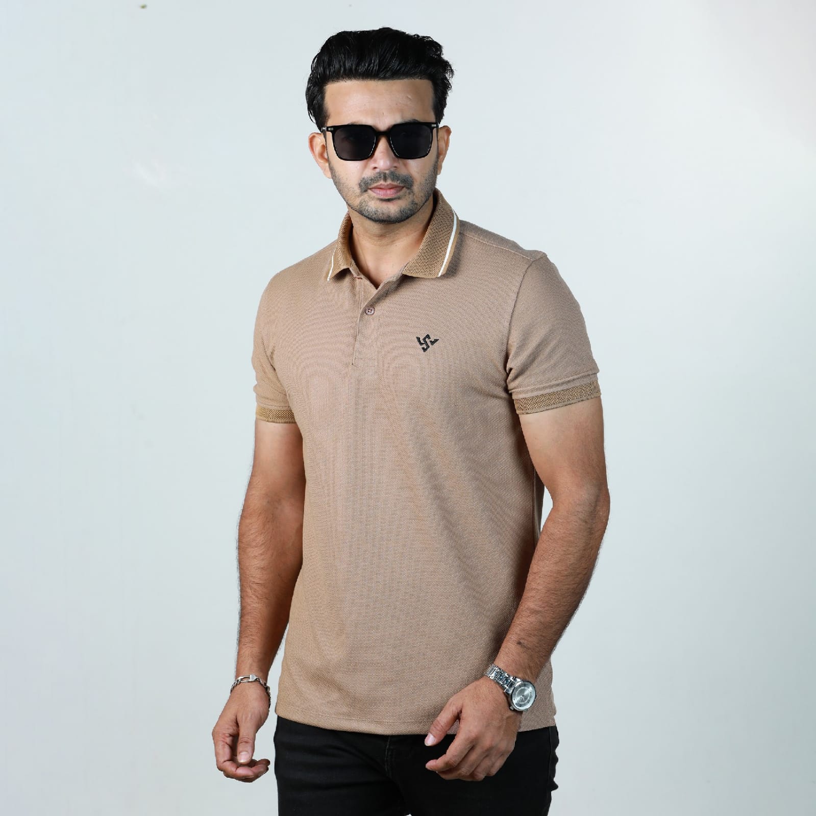 Premium Polo T-Shirt-Brown