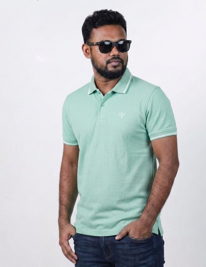 Premium Polo T-Shirt-Pista Green